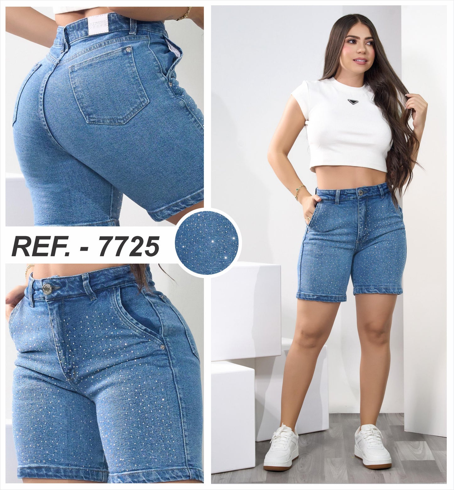 SHORT BICICLETERO BRILLOS 7725