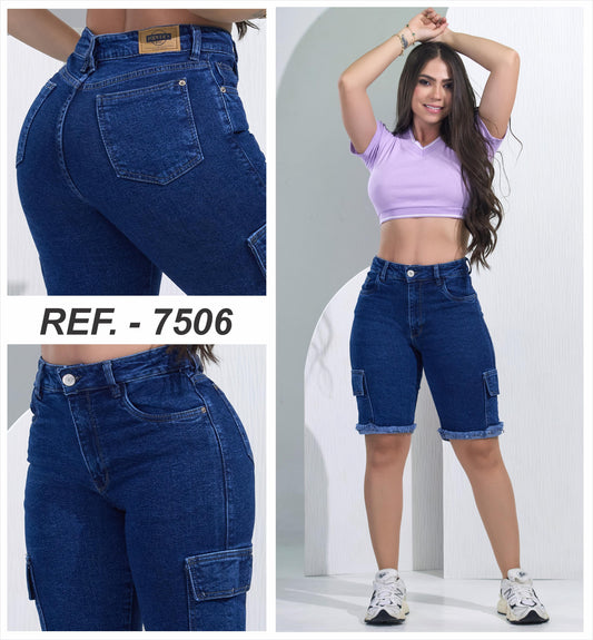 TORERO CARGO DE  JEAN SEMI STRECH 1 BOTON, TIRO ALTO 7506