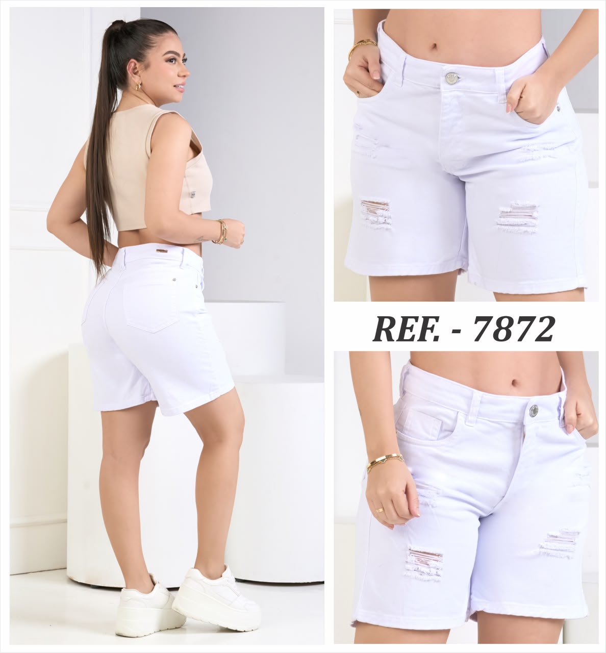 SHORT BICICLETERO BLANCO 7872