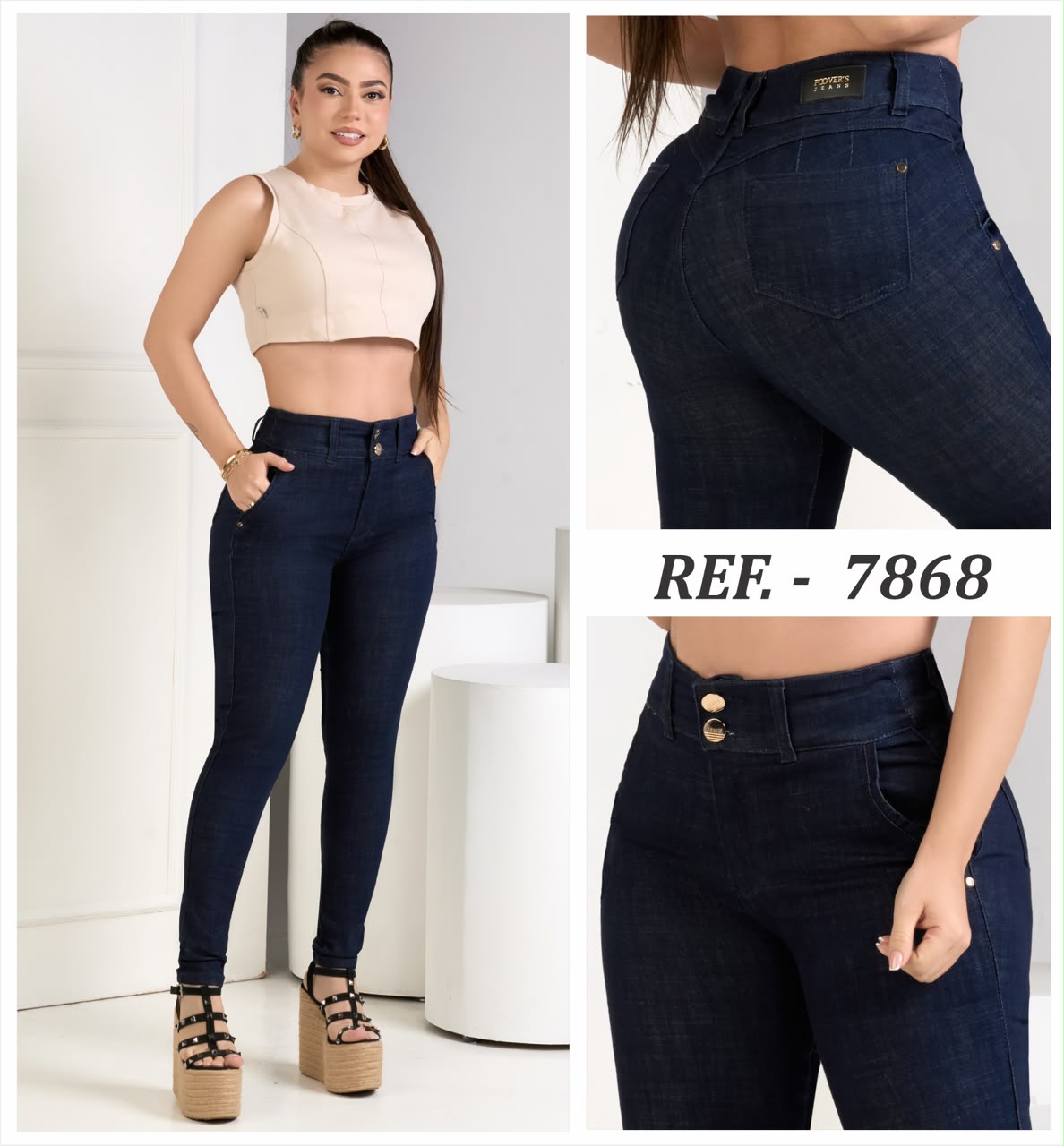 JEAN 2 BOTONES 7868